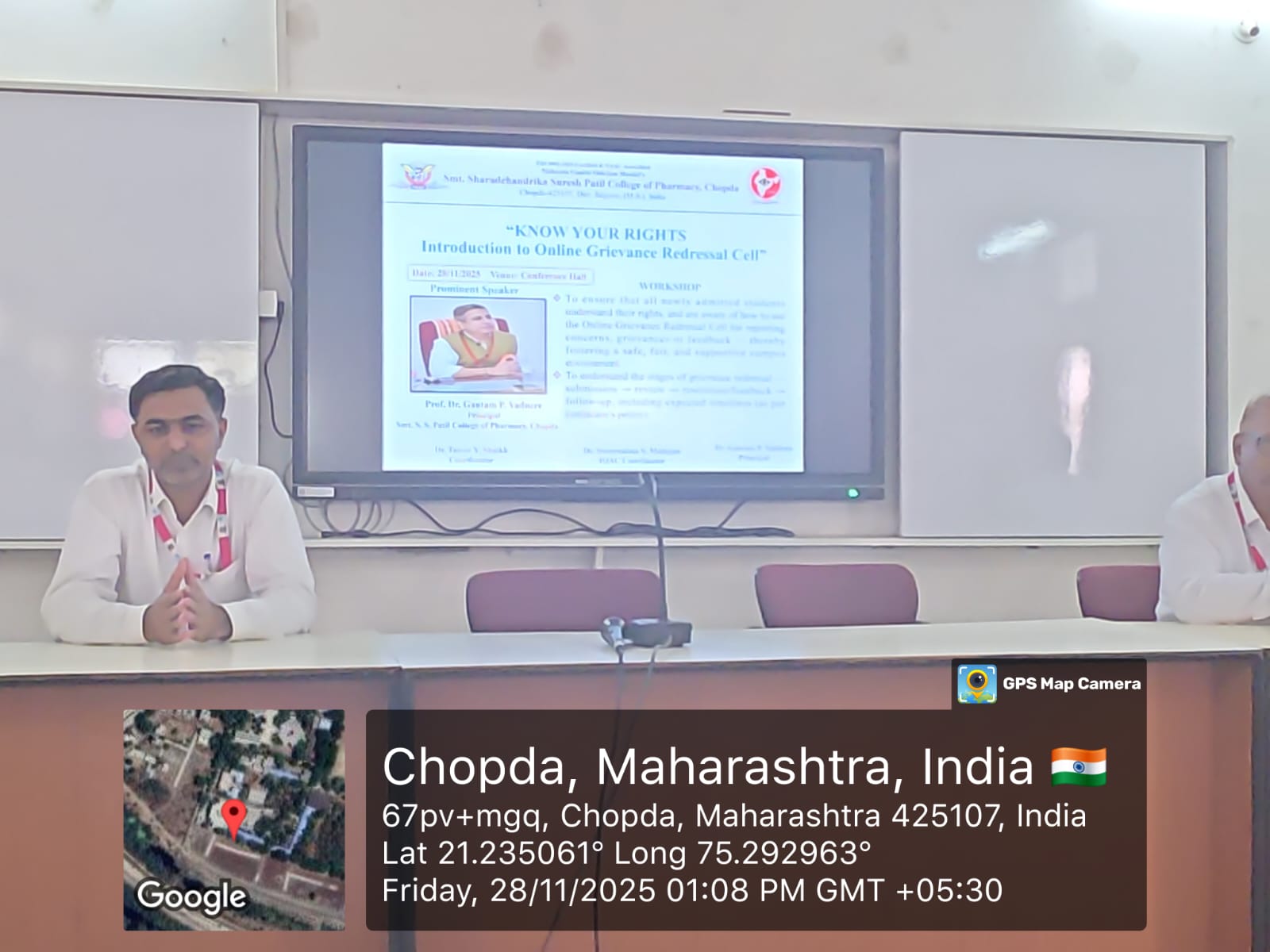 A One-Day Workshop on “Academic Knowledge and Hydroponic Skill Development” was successfully conducted on 28/11/2025 at Smt. Sharadchandrika Suresh Patil College of Pharmacy, Chopda, under the IQAC Ce